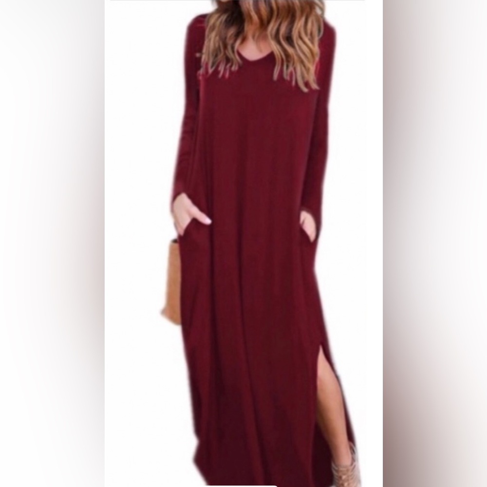 New With Tag - soft Long sleeve cozy maxi dress